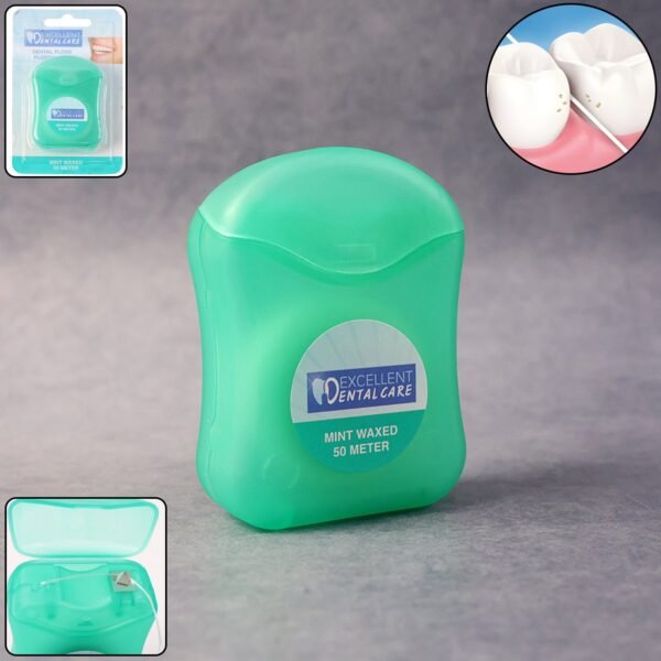 mint waxed dental floss â€“ (50 meter )