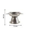 stainless steel sunflower design diya stand (big size) (1 pc)