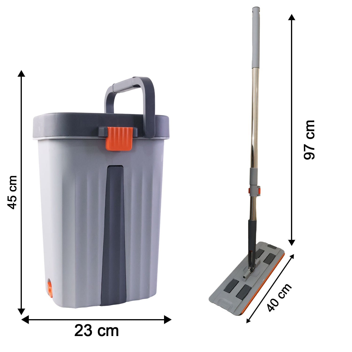 big size flat mop with bucket set (1 set) big size flat mop with bucket set (1 set)