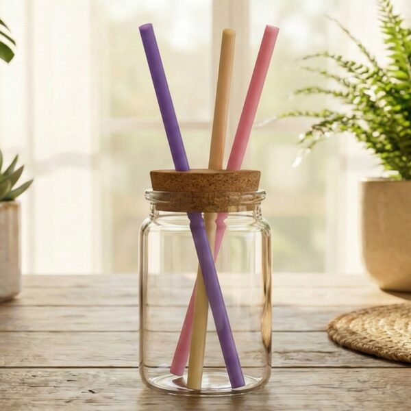 reusable drinking straw for cold (1 pc, mix colour)