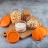 4 in 1 stackable dry fruit storage container (1 set)