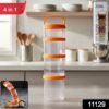 4 in 1 stackable dry fruit storage container (1 set)