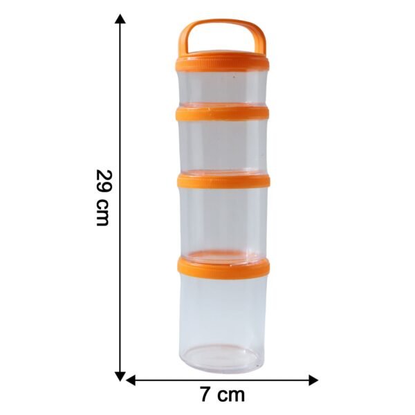 4 in 1 stackable dry fruit storage container (1 set)