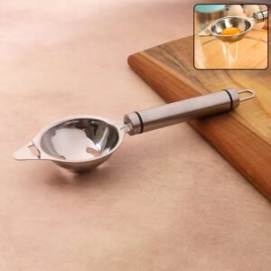 premium stainless steel egg separator tool (1 pc)