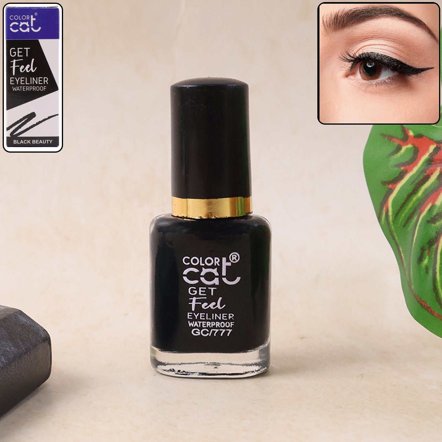 premium color cat get feel waterproof eyeliner (8 ml / 1 pc)