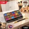 premium 18 color shimmer eyeshadow palette (12 gm / 1 pc)