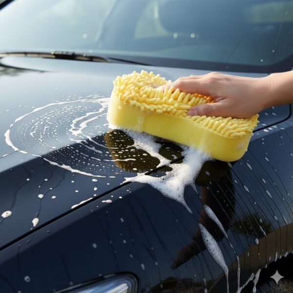 chenille microfiber car washing sponge (1 pc)