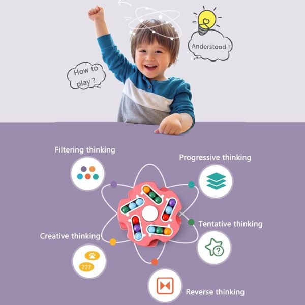 fidget magic cube spinner toy â€“ multi track finger puzzle