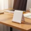 plastic foldable desktop mobile stand (1 pc / white)