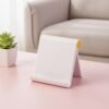 plastic foldable desktop mobile stand (1 pc / white)
