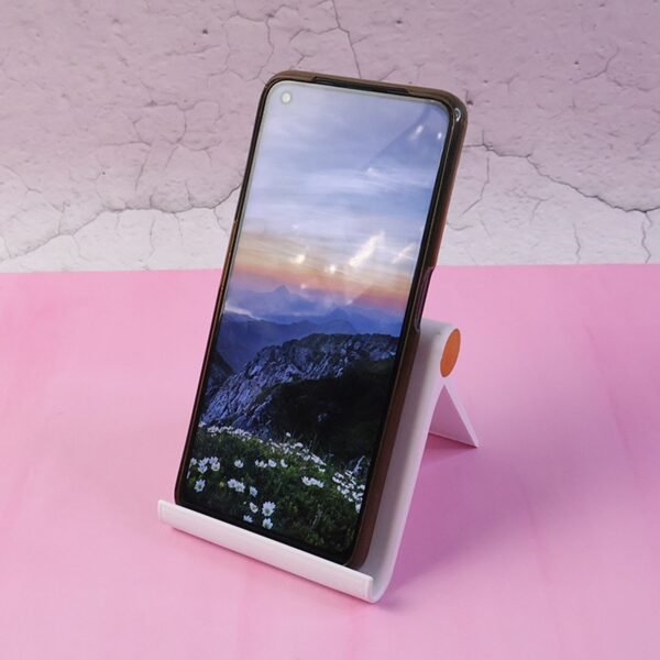 plastic foldable desktop mobile stand (1 pc / white)