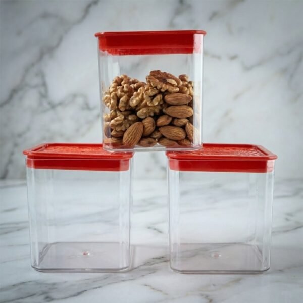 3 piece airtight food storage container set (1 set / 350 ml)