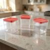 3 piece airtight food storage container set (1 set / 350 ml)