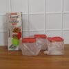 3 piece airtight food storage container set (1 set / 350 ml)