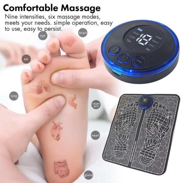 electric ems foot massage therapy mat (1 pc)
