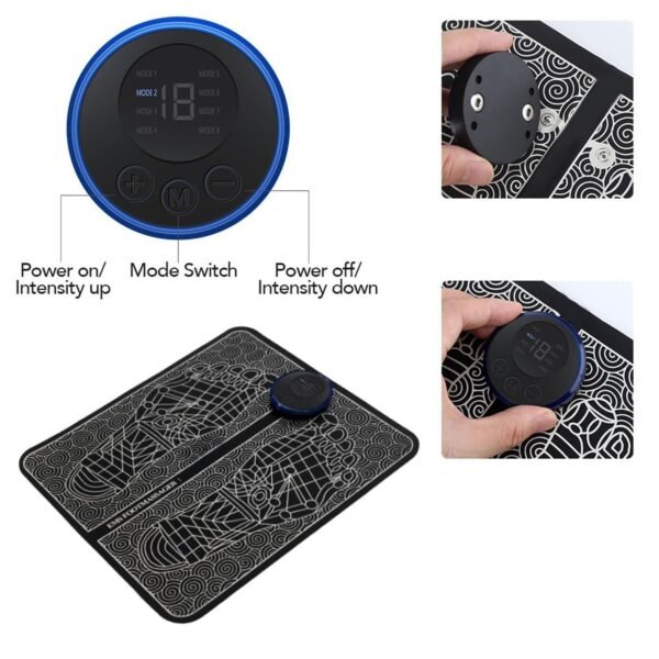 electric ems foot massage therapy mat (1 pc)