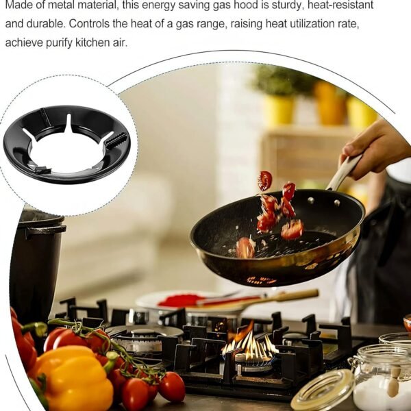 gas stove flame protector ring (25 x 25 cm, 4 pc)