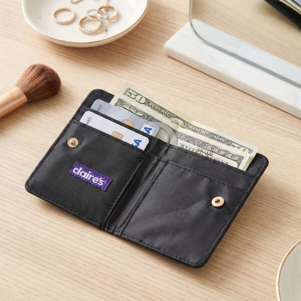 compact snap button card holder wallet (1 pc) compact snap button card holder wallet (1 pc)