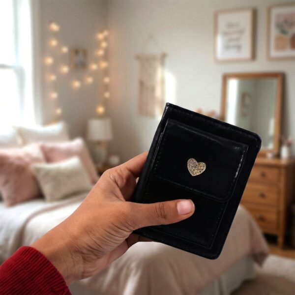 compact snap button card holder wallet (1 pc) compact snap button card holder wallet (1 pc)