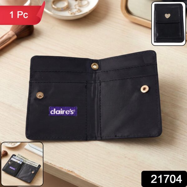 compact snap button card holder wallet (1 pc) compact snap button card holder wallet (1 pc)