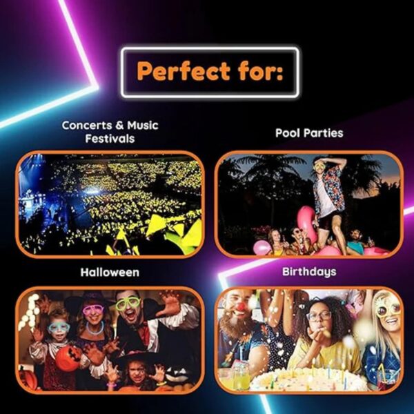 glow party glasses (1 pc)