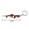 metal gun shape keychain (1 pc)