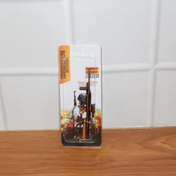 metal gun shape keychain (1 pc)