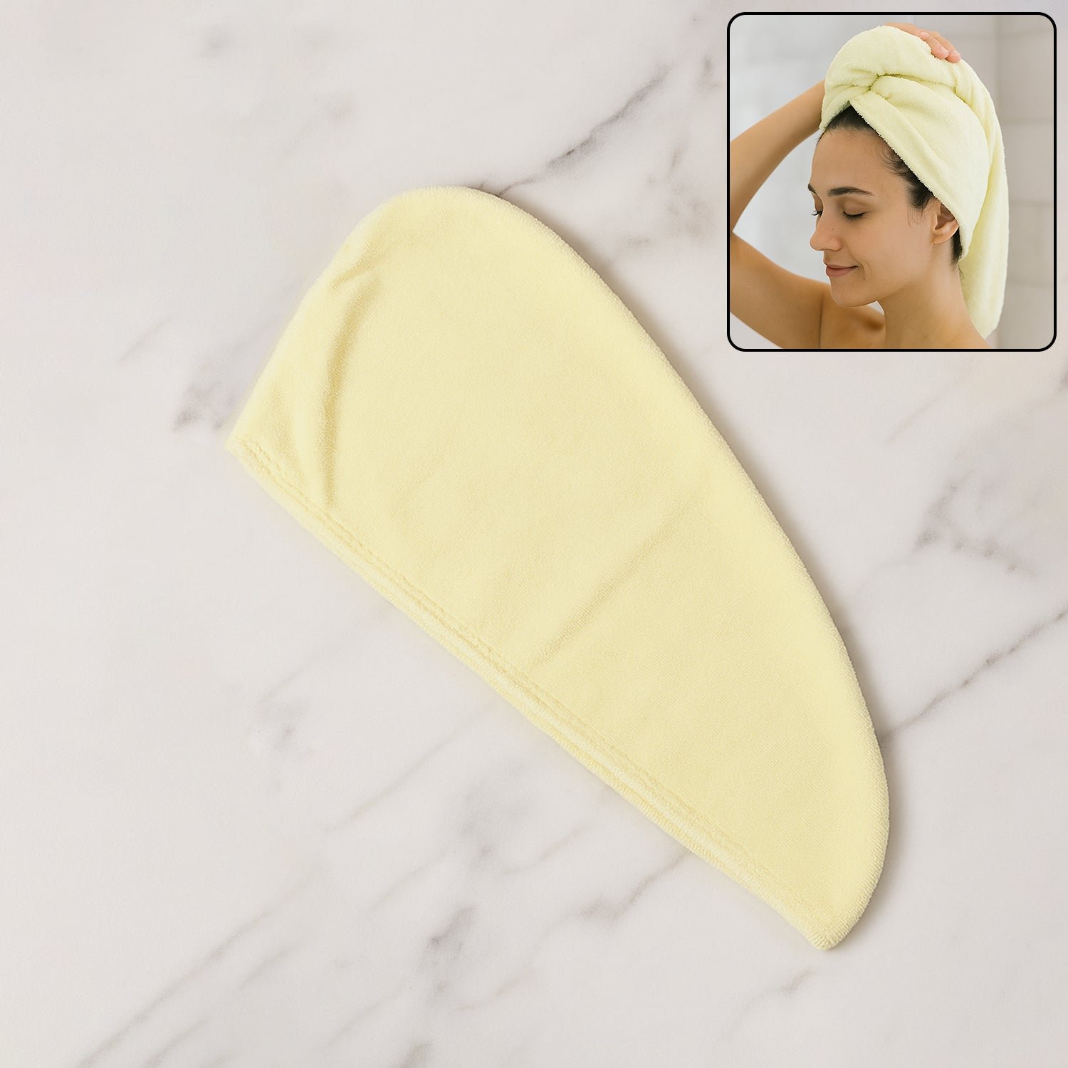 hair drying towel wrap cap for women (small / 1 pc)