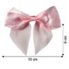 elegant satin hair bow clip for girls & women (1 pc)