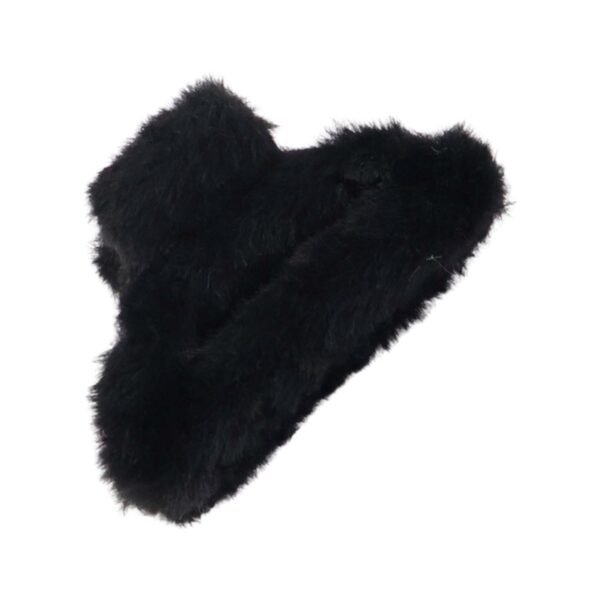 big size soft faux fur hair claw clips (1 pc)