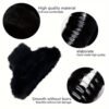 big size soft faux fur hair claw clips (1 pc)