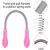 facial hair remover set spring epilator hair removal springs eyebrow razors (1 pc)