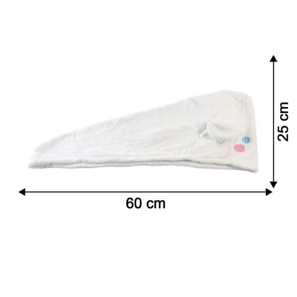 cute cartoon hooded hair drying towel cap (1 pc)