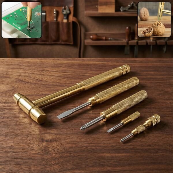 multi purpose 5 in 1 small hammer tool with interchangeable screwdriver