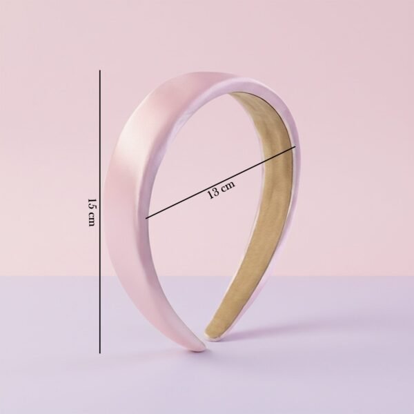 elegant padded satin finish hairband (1 pc)