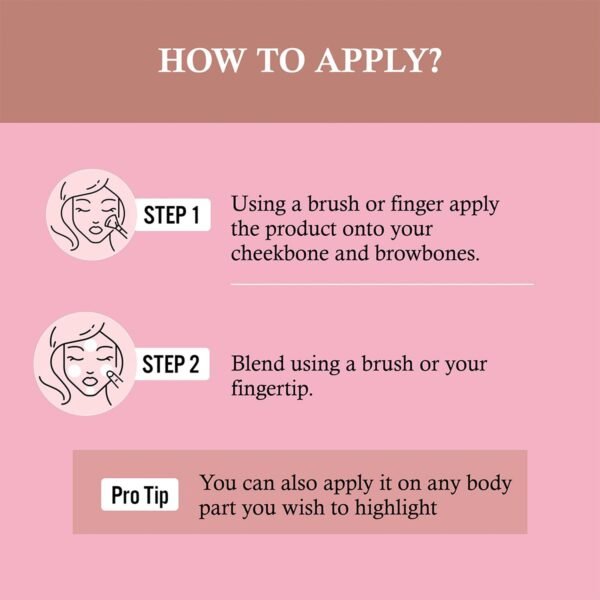 premium color strokes shimmer highlighter (1 pc)