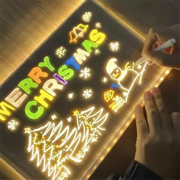 led acrylic writing board with usb power (1 set)