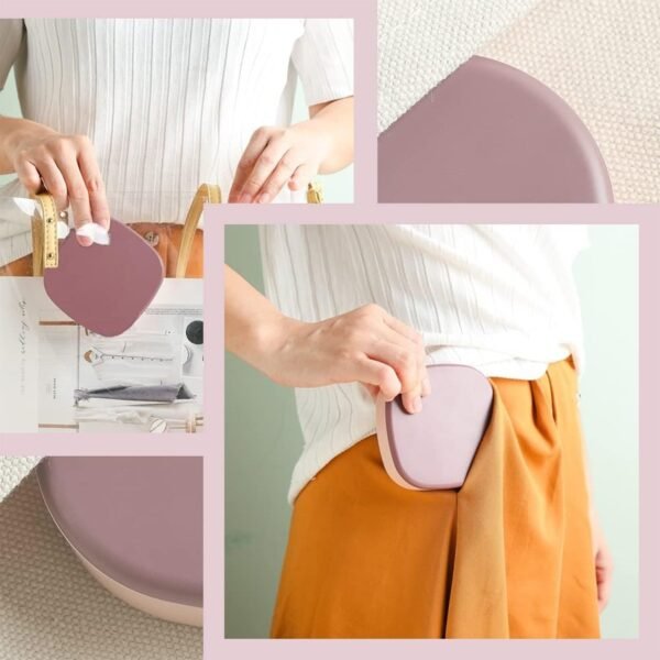 plastic jewelry storage box with built in mirror & multi section (1 pc)