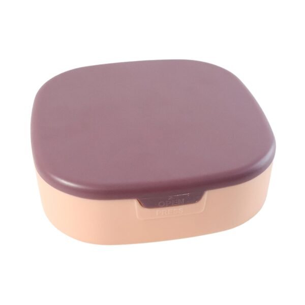 plastic jewelry storage box with built in mirror & multi section (1 pc)