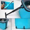 quick spin mop â€“ plastic floor cleaner with big bucket & easy wheels