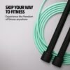 high speed skipping rope with foam padded handles (1 pc)