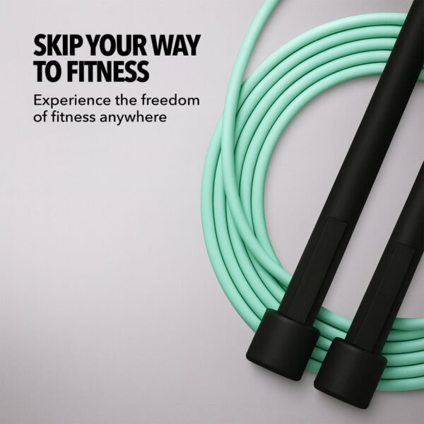 high speed skipping rope with foam padded handles (1 pc)
