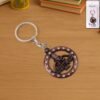 decorative metal â€œjai shree shyamâ€ keychain (1 pc)
