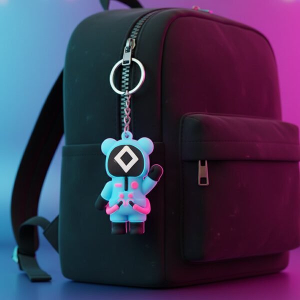 cute character themed soft silicone keychain (mix desgin / 1 pc)