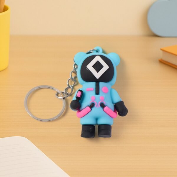cute character themed soft silicone keychain (mix desgin / 1 pc)