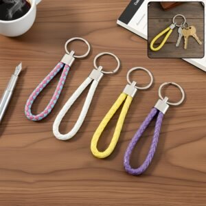 braided loop keychain set (4 pc)