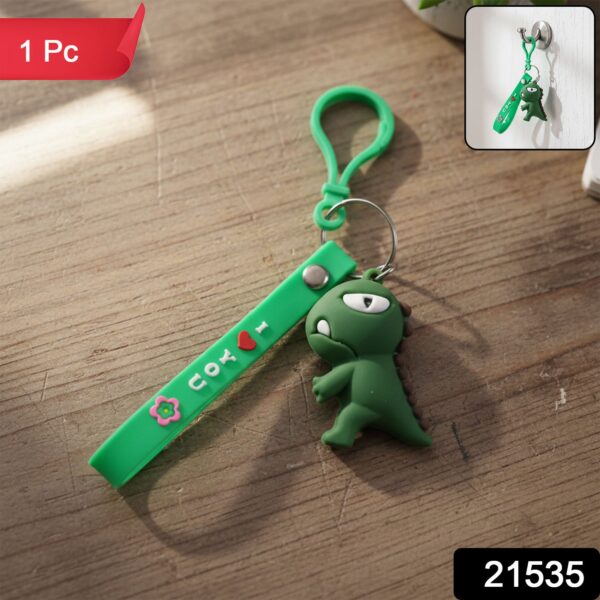 cute dinosaur cartoon silicone keychain (1 pc) cute dinosaur cartoon silicone keychain (1 pc)