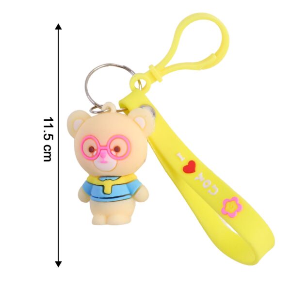 cute cartoon bear silicone keychain (1 pc) cute cartoon bear silicone keychain (1 pc)