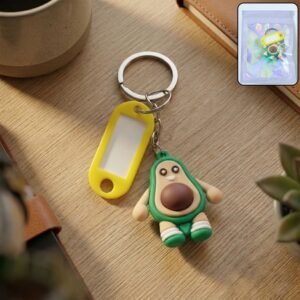cute avocado cartoon character keychain (1 pc) cute avocado cartoon character keychain (1 pc)