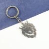 stylish metal lion head keychain (1 pc)